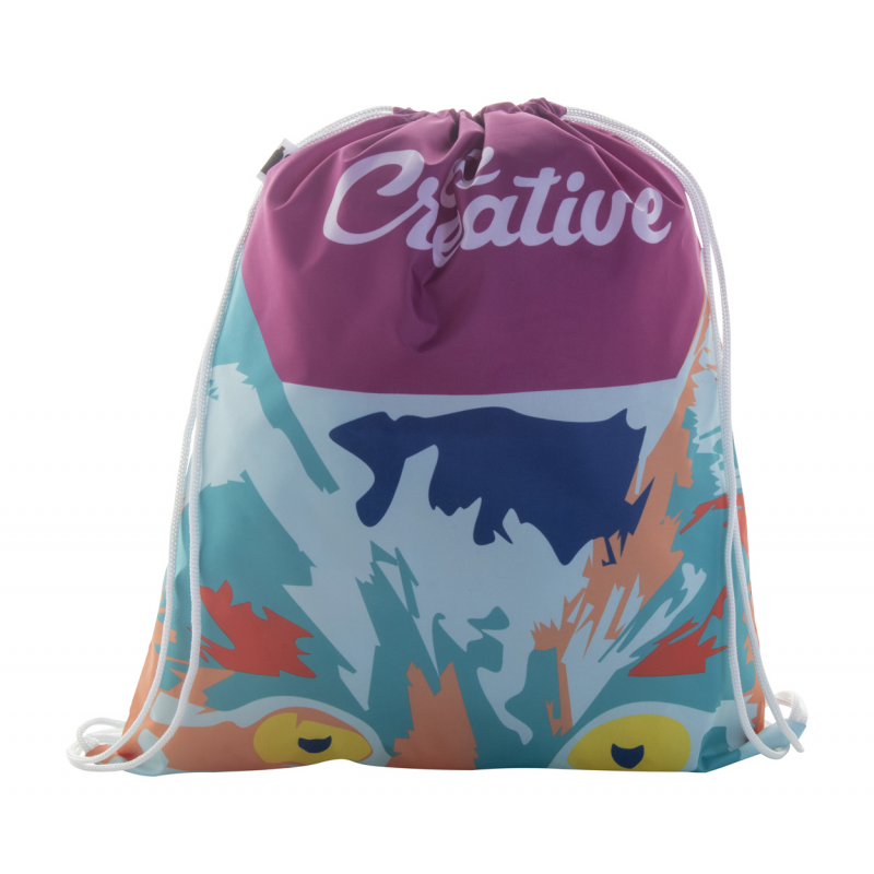 CreaDraw RPET, rucsac personalizat drawstring - AP718694-01, alb