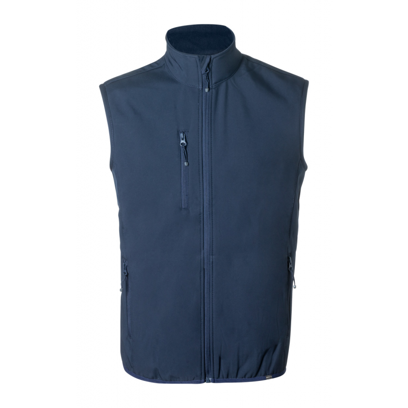 Jandro, Vestă softshell RPET - AP722394-06A_M, albastru închis