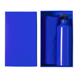 Cloister, set sticlă sport și prosop - AP722571-06, albastru