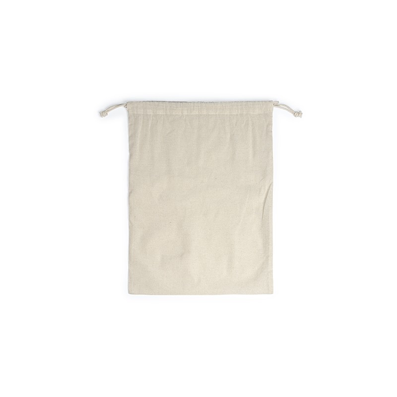 ZAPAX. Drawstring bag in 120 gsm cotton - BO7615, BEIGE