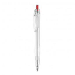 RPET PEN - Pix cu buton din RPET          MO9900-05, Rosu
