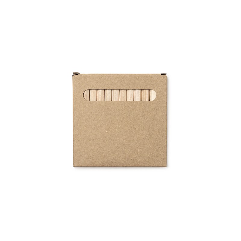 KOEL. Set of 12 wooden pencils in a recycled cardboard box - LA7996, BEIGE KOEL. Set of 12 wooden pencils in a recycled cardboard box - LA7996, BEIGE