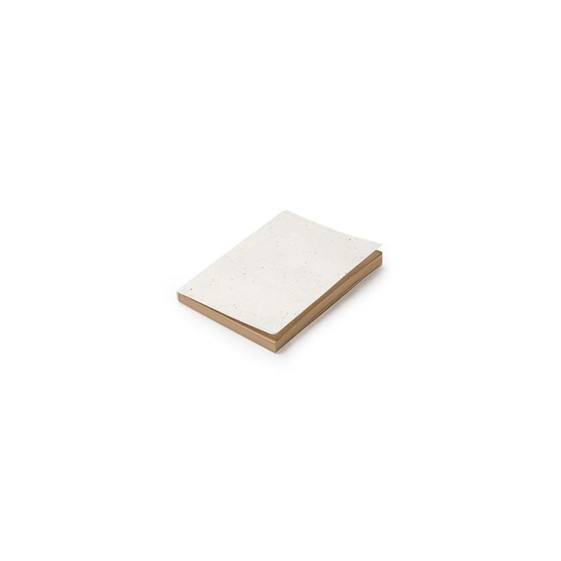 GARO. Notepad with recycled and biodegradable paper covers with seeds - NB8085, BEIGE