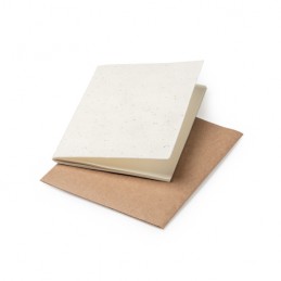 SAGRA. A6 notebook with recycled and biodegradable paper covers with seeds - NB8086, BEIGE