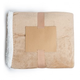 GLORY. Sherpa-style blanket in 380 gsm fleece - BK5626, BEIGE