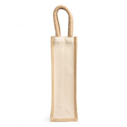 BELONA. Laminated yute and cotton bag - BO7612, BEIGE