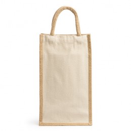 LOIRE. Laminated yute and cotton bag - BO7613, BEIGE