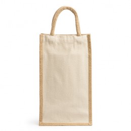 LOIRE. Laminated yute and cotton bag - BO7613, BEIGE