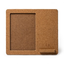KEVEX. Wireless charger with photo frame made of cork - CR2994, BEIGE