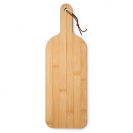BORAN. Wooden chopping board with grip for easy handling and a piece of cord for hanging - TC4115, BEIGE