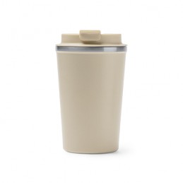 OKELE. Double wall insulated tumbler in 304 stainless steel 450 ml- VA4134, BEIGE