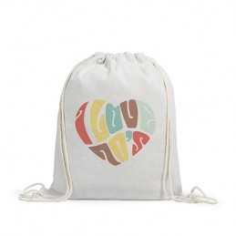 KANDA. Drawstring backpack, ideal for sublimation in soft resistant polyester - MO7180, BEIGE