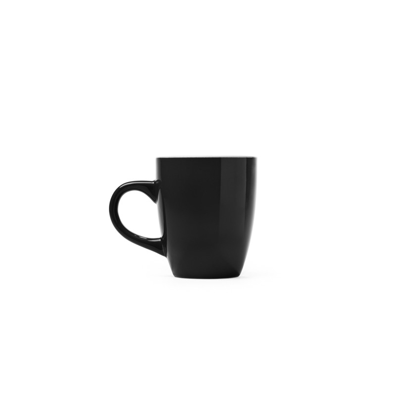 NOLO. Ceramic mug in colour glaze - TZ4009, BLACK