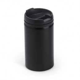 MILU. 290 ml stainless steel tumbler with PP lid - MD4029, BLACK