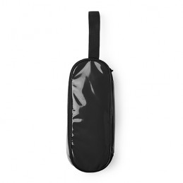 RIGAX. Sandwich bag in colour PVC with zip fastening - FI4131, BLACK