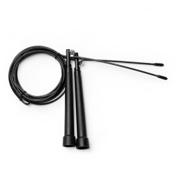 ROCKY. Adjustable technical skipping rope (300 cm long) - CP7094, BLACK