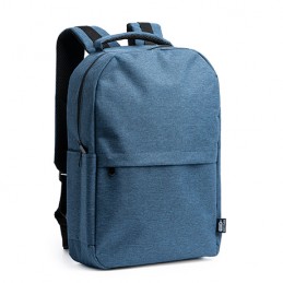 GREGOR. RPET 600D polyester backpack in heather finish - MO7139, BLACK