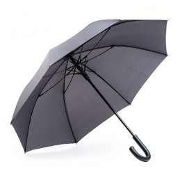 OSAKA. 190T pongee umbrella with soft touch handle - UM5998, BLACK