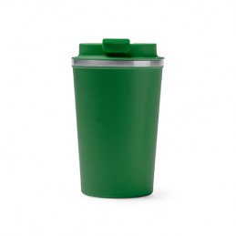 OKELE. Double wall insulated tumbler in 304 stainless steel 450 ml - VA4134, BOTTLE GREEN