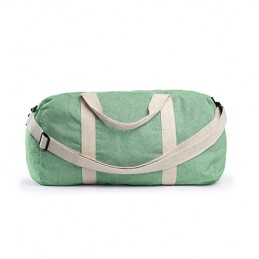 MONDELO. Multifunction duffel bag made of 320 gsm recycled cotton in a heather finish design - BO7616, FERN GREEN