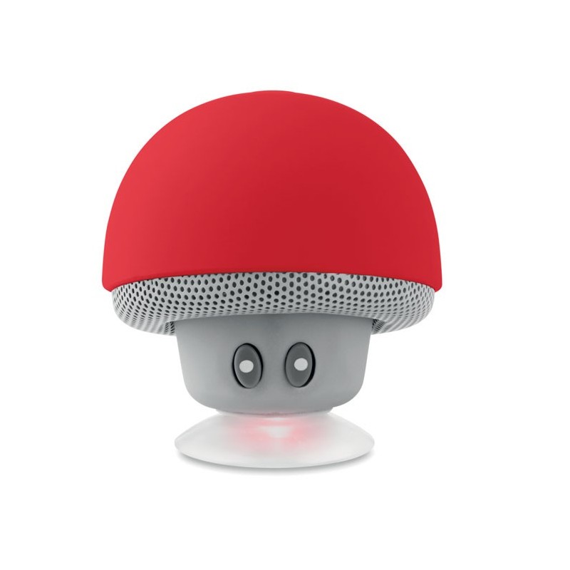 MUSHROOM - Boxă Bluetooth cu ventuză.     MO9506-05, Rosu