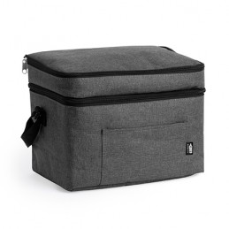 MARLOX. XL cooler bag made of RPET polyester in a heather design - TB7609, HEATHER DENIM