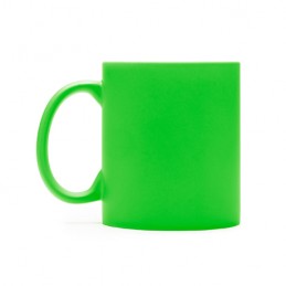 WALAX. Ceramic mug with white interior, ideal for laser printing - TZ3996, OASIS GREEN