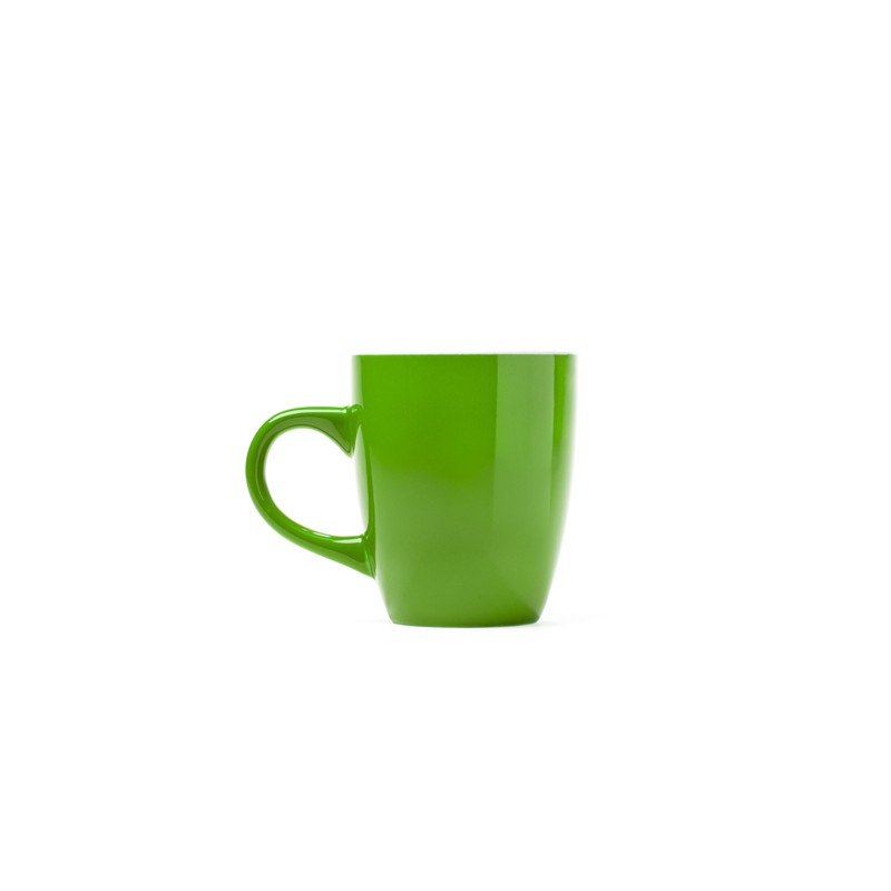 NOLO. Ceramic mug in colour glaze - TZ4009, OASIS GREEN
