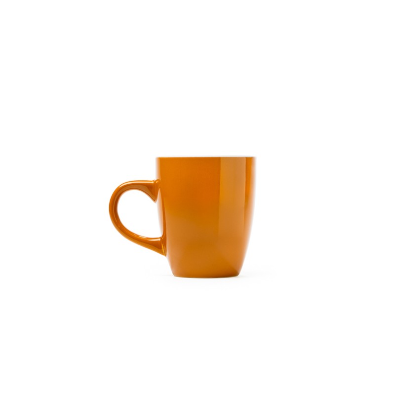 NOLO. Ceramic mug in colour glaze - TZ4009, ORANGE