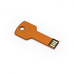 CYLON. Memorie USB 2.0 (16GB). Prezentare în cutie metalică cu fereastră.- US4187, ORANGE