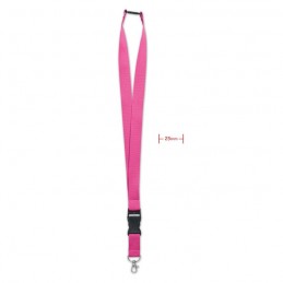 WIDE LANY - Lanyard, cârlig metalic 25mm.  MO9661-38, Roz