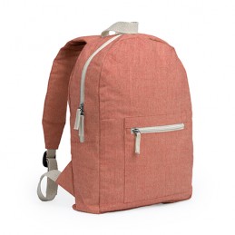 FIRENZA. Backpack made of 320 gsm recycled cotton in a heather finish design - MO7179, RED