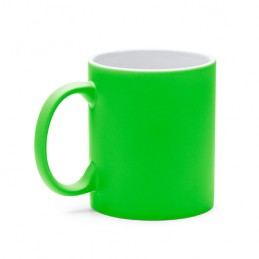 WALAX. Ceramic mug with white interior, ideal for laser printing - TZ3996, RED