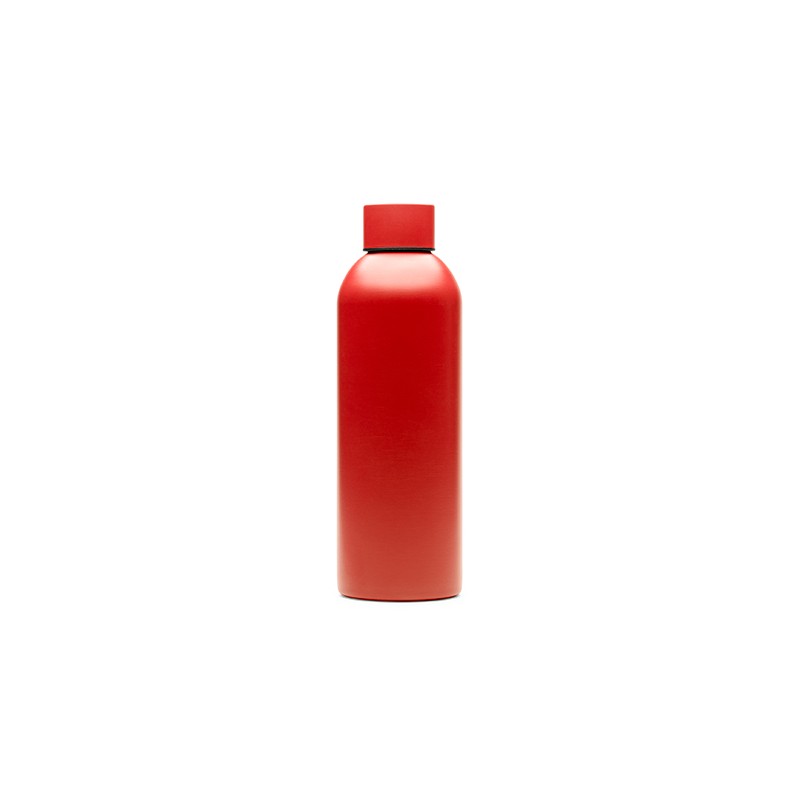 MAGUN. Bidon 800 ml 304 stainless steel bottle in solid finish - BI4144, RED