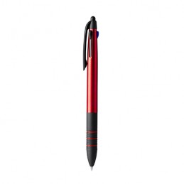 SANDUR. Retractable 3-ink ball pen - BL8098, RED