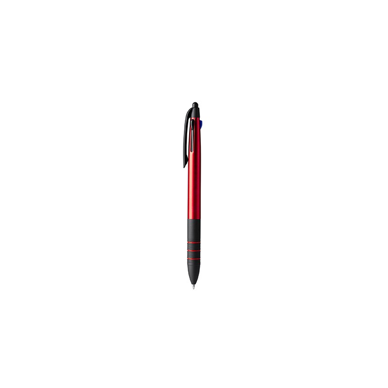 SANDUR. Retractable 3-ink ball pen - BL8098, RED