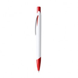 CITIX. Ball pen with matching push button and tip in a two-colour finish - BL8099, RED