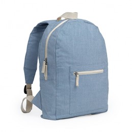 FIRENZA. Backpack made of 320 gsm recycled cotton in a heather finish design - MO7179, ROYAL BLUE