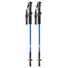 VULCAN. Foldable trekking pole set in aluminium with shock absorption - CP7095, ROYAL BLUE