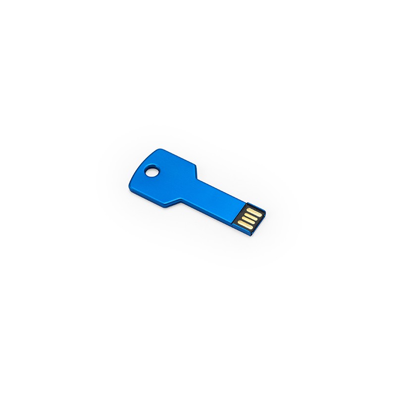 CYLON. Memorie USB 2.0 (16GB). Prezentare în cutie metalică cu fereastră. - US4187, ROYAL BLUE