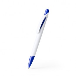 CITIX. Ball pen with matching push button and tip in a two-colour finish - BL8099, ROYAL BLUE
