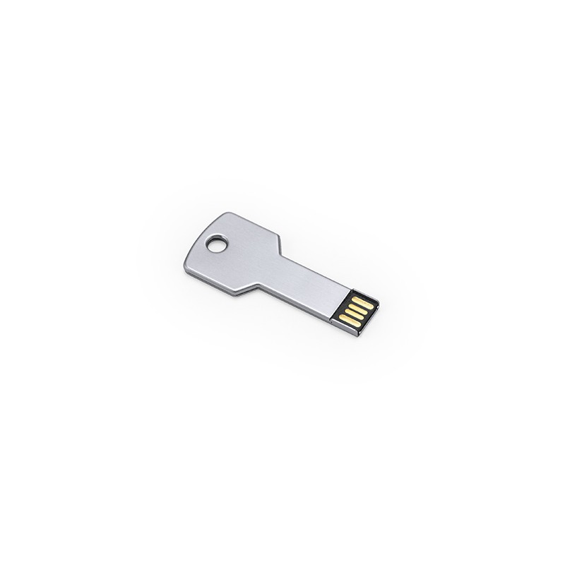 CYLON. Memorie USB 2.0 (16GB). Prezentare în cutie metalică cu fereastră. - US4187, SILVER