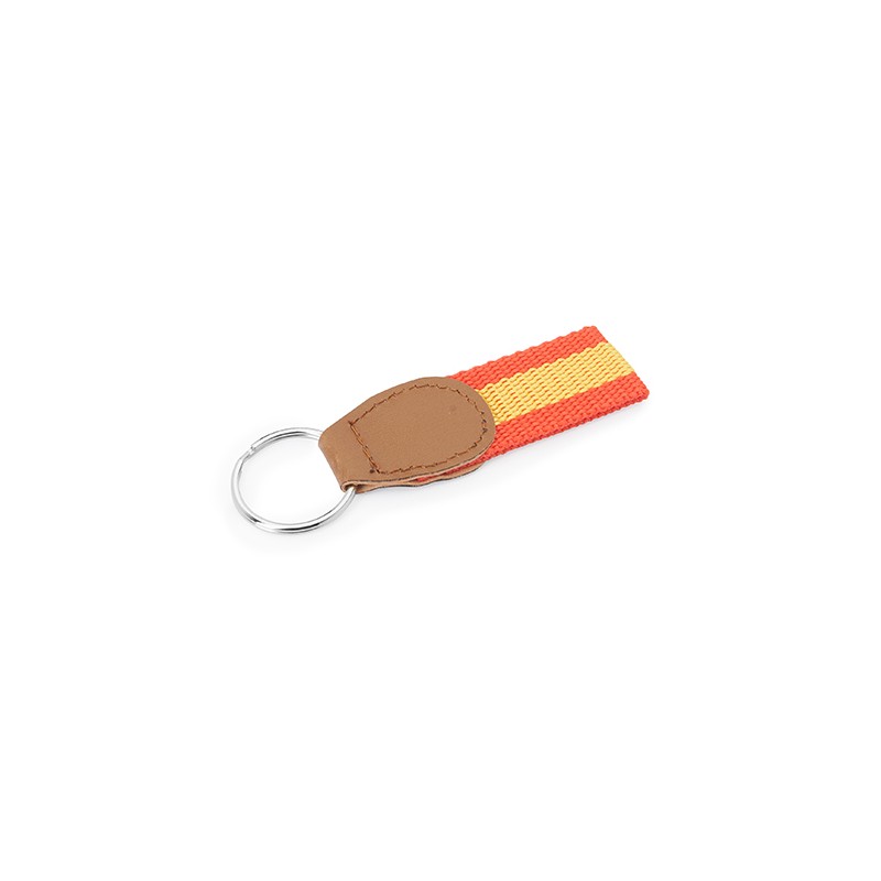 FLAG. Polyester keyring with a flag design and PU reinforcement - KO4080, SPAIN