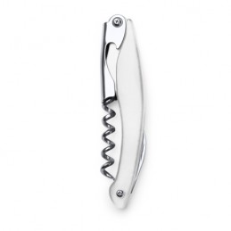 GARNAC. Classic stainless steel corkscrew with folding blade and bottle opener - SC4118, WHITE