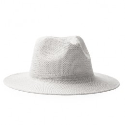 JONES. Smart wide-brimmed hat to protect you from the sun, with comfort inner sweatband - SR7018, WHITE
