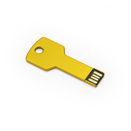 CYLON. Memorie USB 2.0 (16GB). Prezentare în cutie metalică cu fereastră. US4187, YELLOW