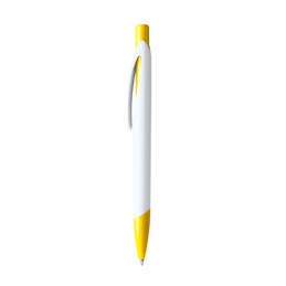 CITIX. Ball pen with matching push button and tip in a two-colour finish - BL8099, YELLOW