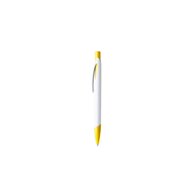 CITIX. Ball pen with matching push button and tip in a two-colour finish - BL8099, YELLOW