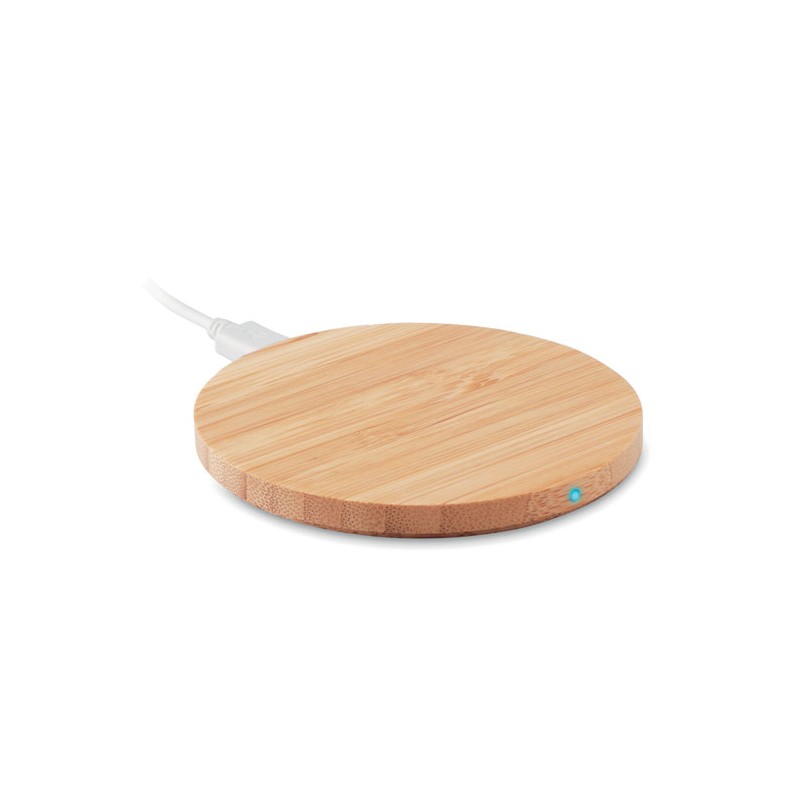 RUNDO +, Încărcător wireless rotund     MO6390-40, Wood