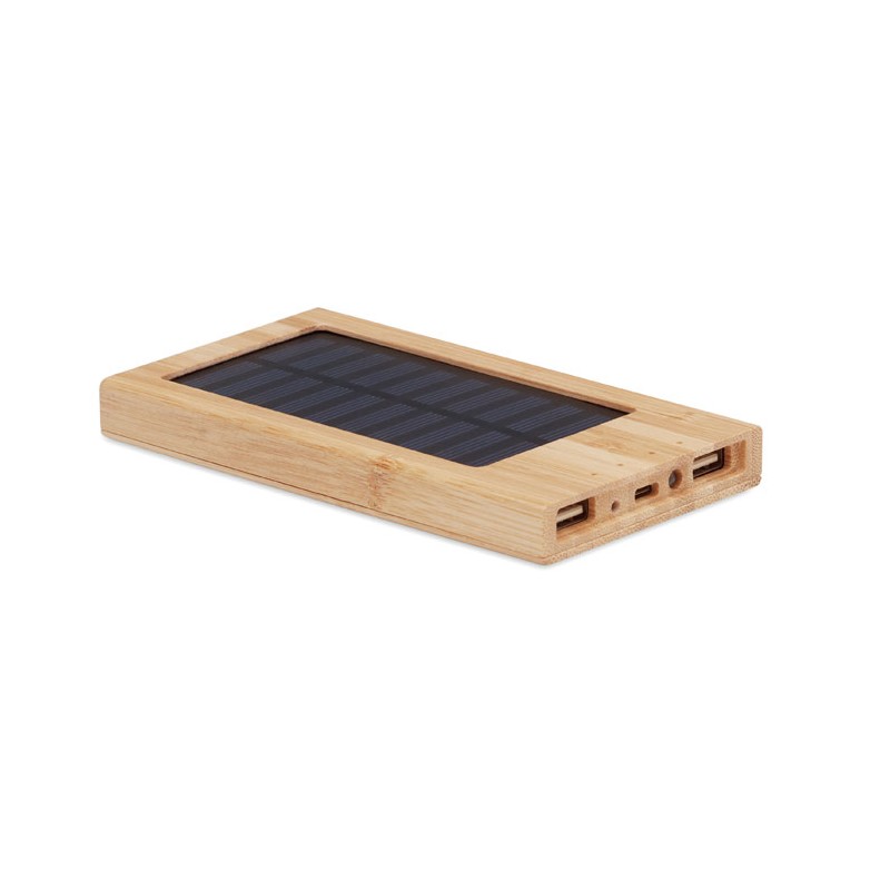 ARENA SOLAR, Power bank solar 4000 mAh      MO6509-40, Wood